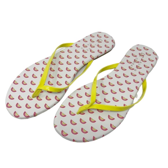 LC LAUREN CONRAD Flip Flop Sandals Rainbow Sizes 6 8 - Picture 3 of 8